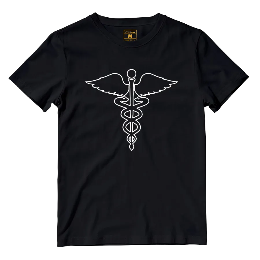 Cotton Shirt: Caduceus