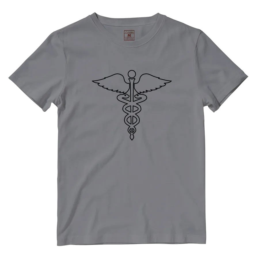 Cotton Shirt: Caduceus