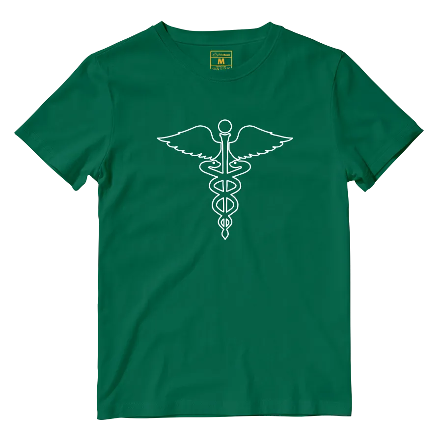 Cotton Shirt: Caduceus
