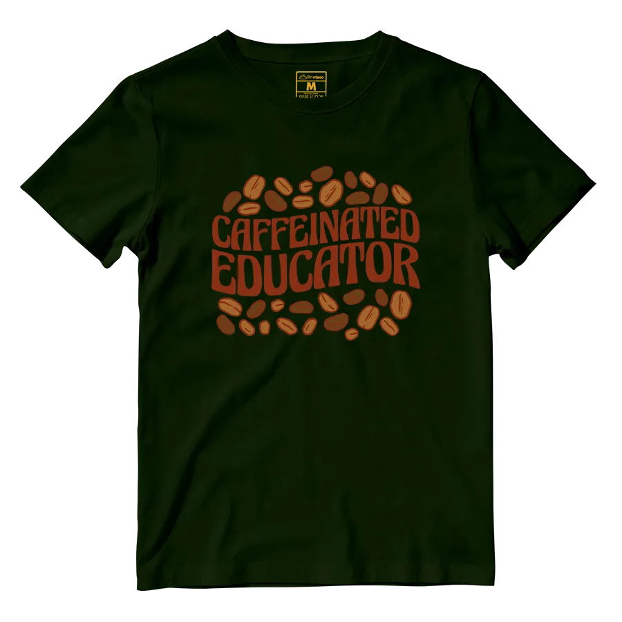 Cotton Shirt: Caffeinated Educator