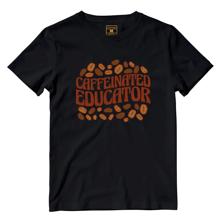 Cotton Shirt: Caffeinated Educator