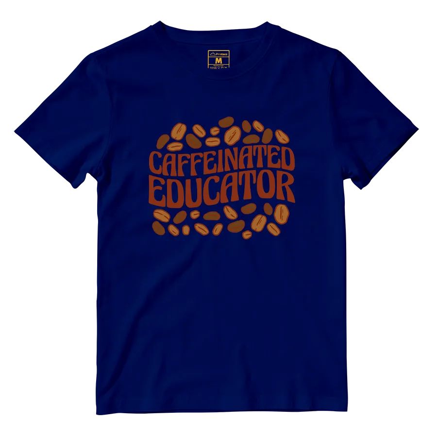 Cotton Shirt: Caffeinated Educator