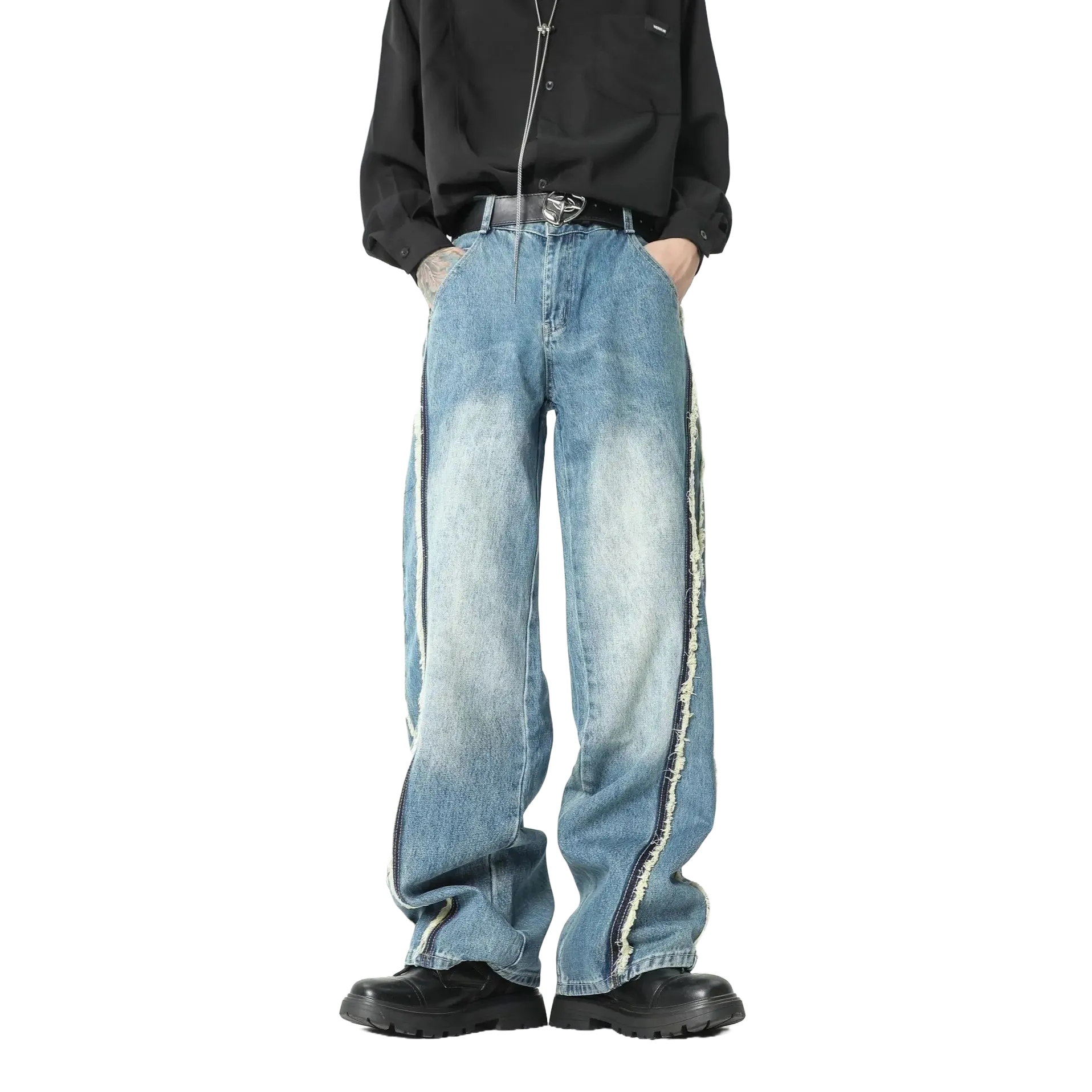 Deconstructed Denim Fusion Jeans