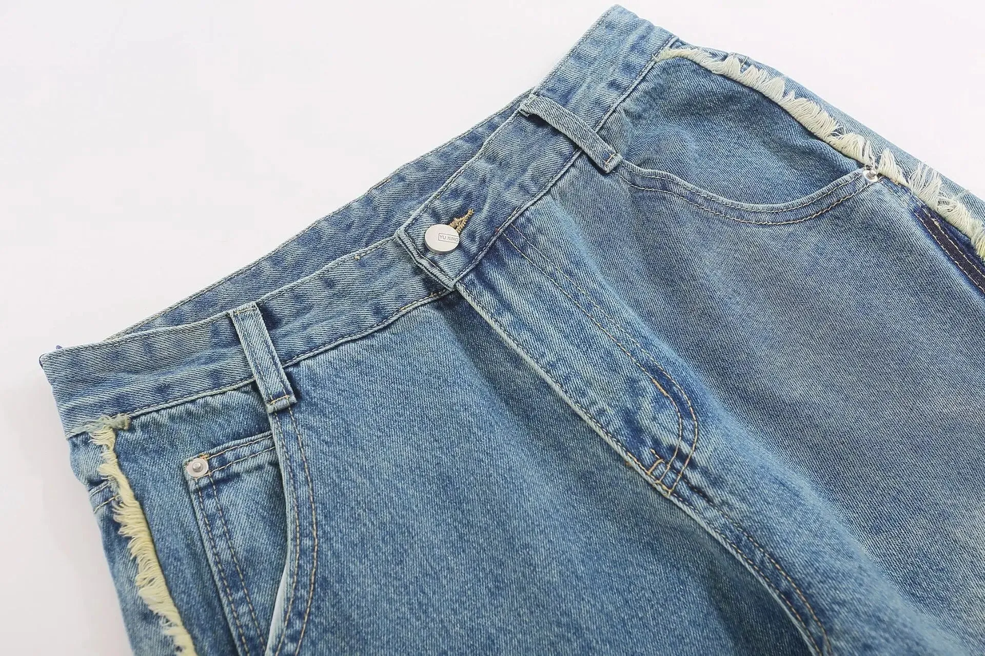 Deconstructed Denim Fusion Jeans