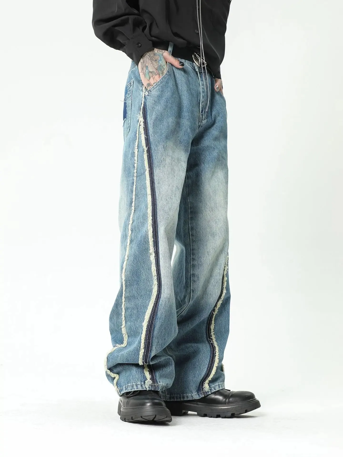 Deconstructed Denim Fusion Jeans