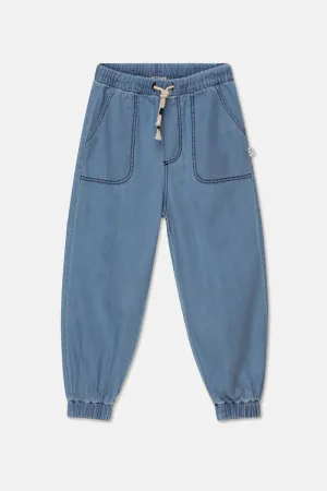 Denim Jogger Pants