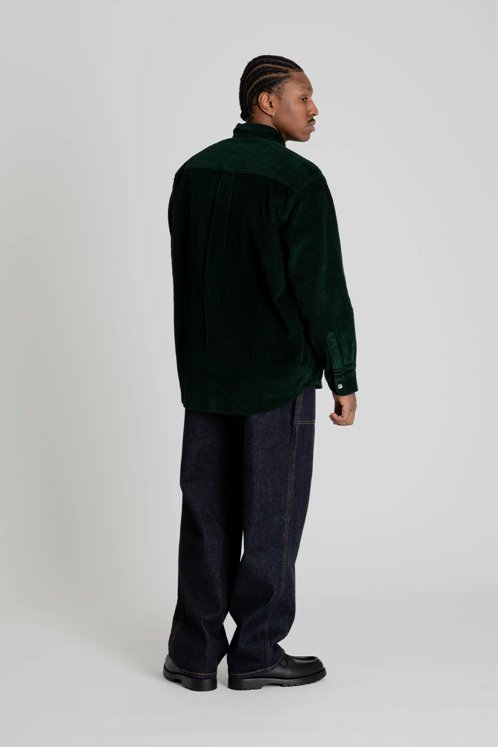 Denim Wide Fatigue Pants - Indigo