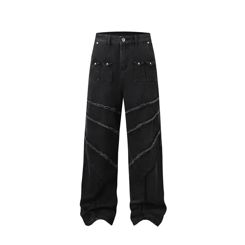 Distressed Denim Trendy Pants