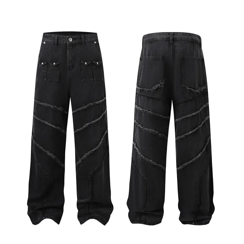 Distressed Denim Trendy Pants