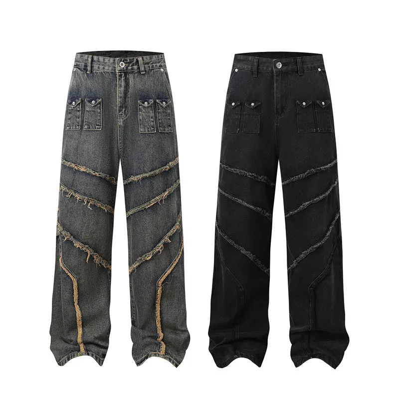 Distressed Denim Trendy Pants