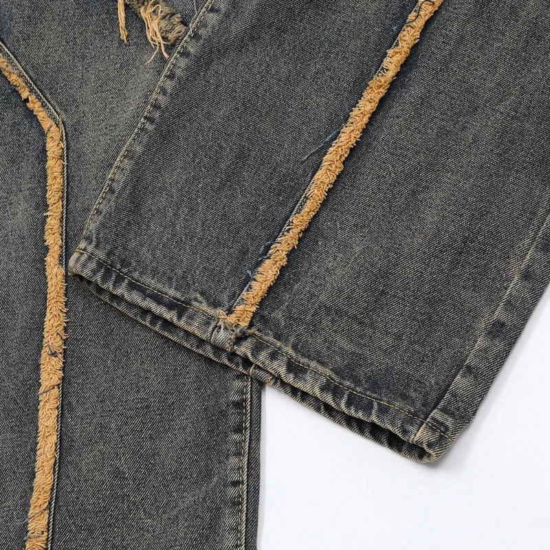 Distressed Denim Trendy Pants