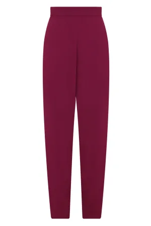 FLUID RELAXED SLIM LEG PANTS RASPBERRY