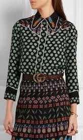 Four Leaf Clover Silk Shirt