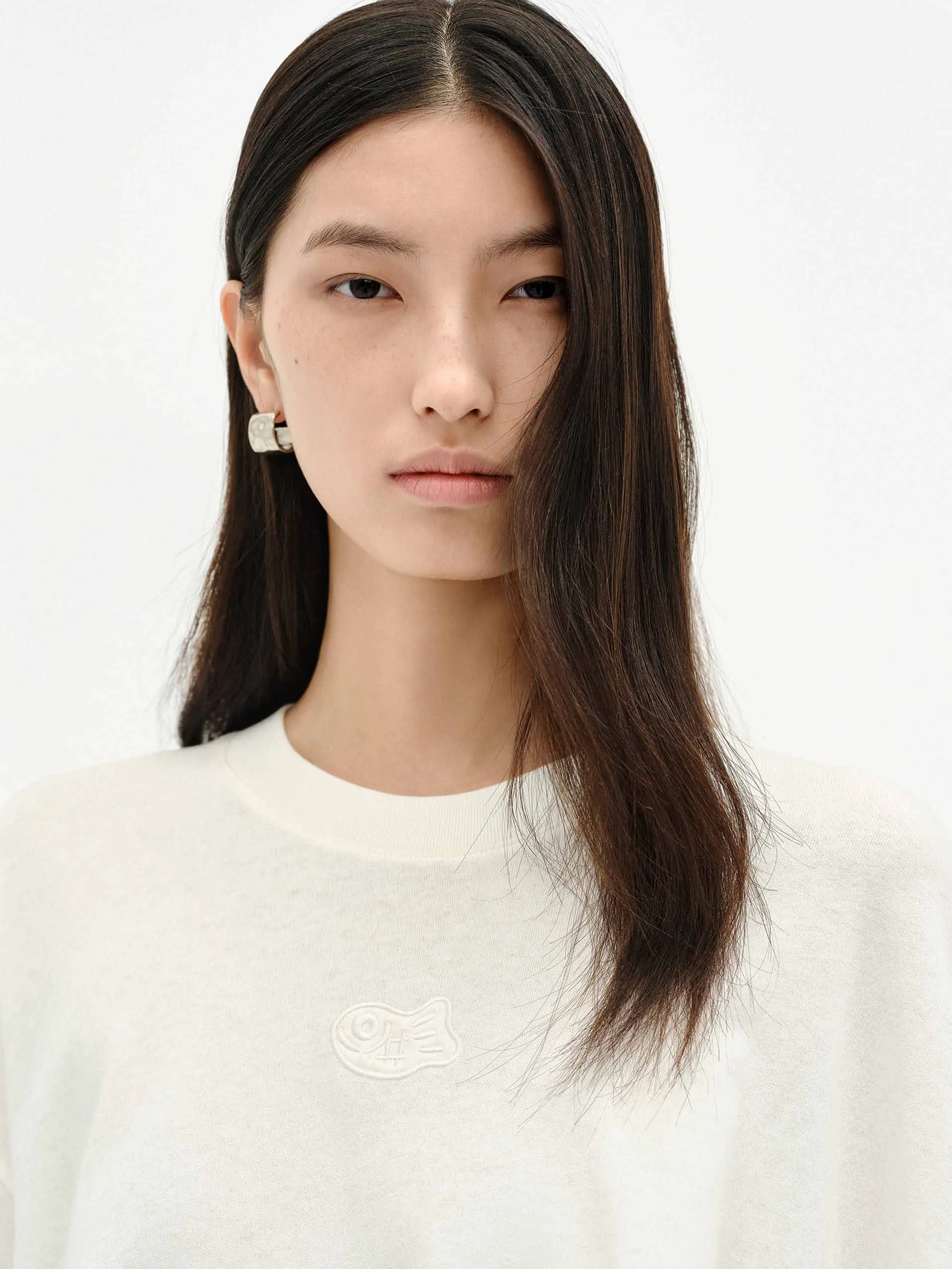 Front Embroidery Loose T-shirts