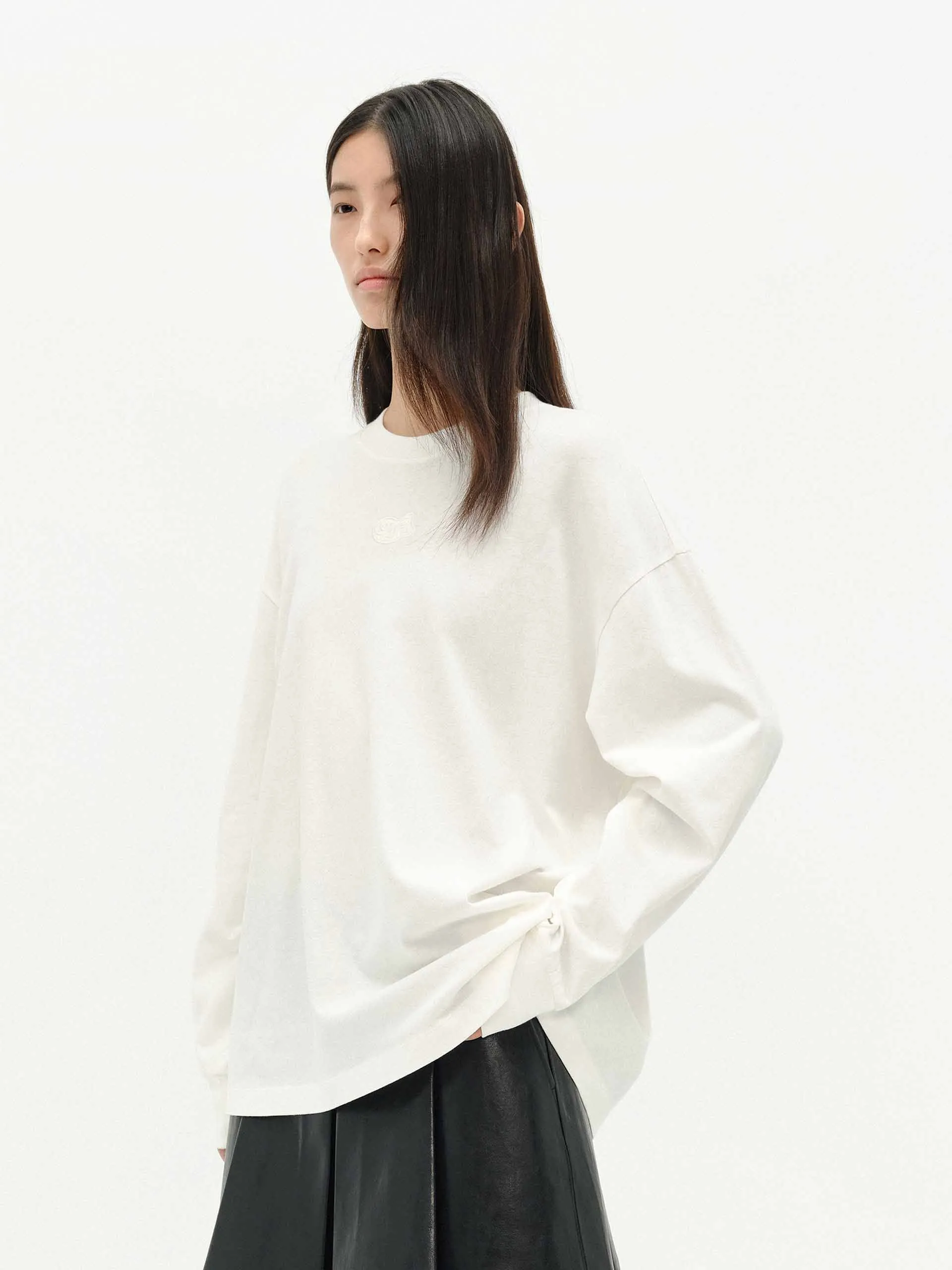 Front Embroidery Loose T-shirts