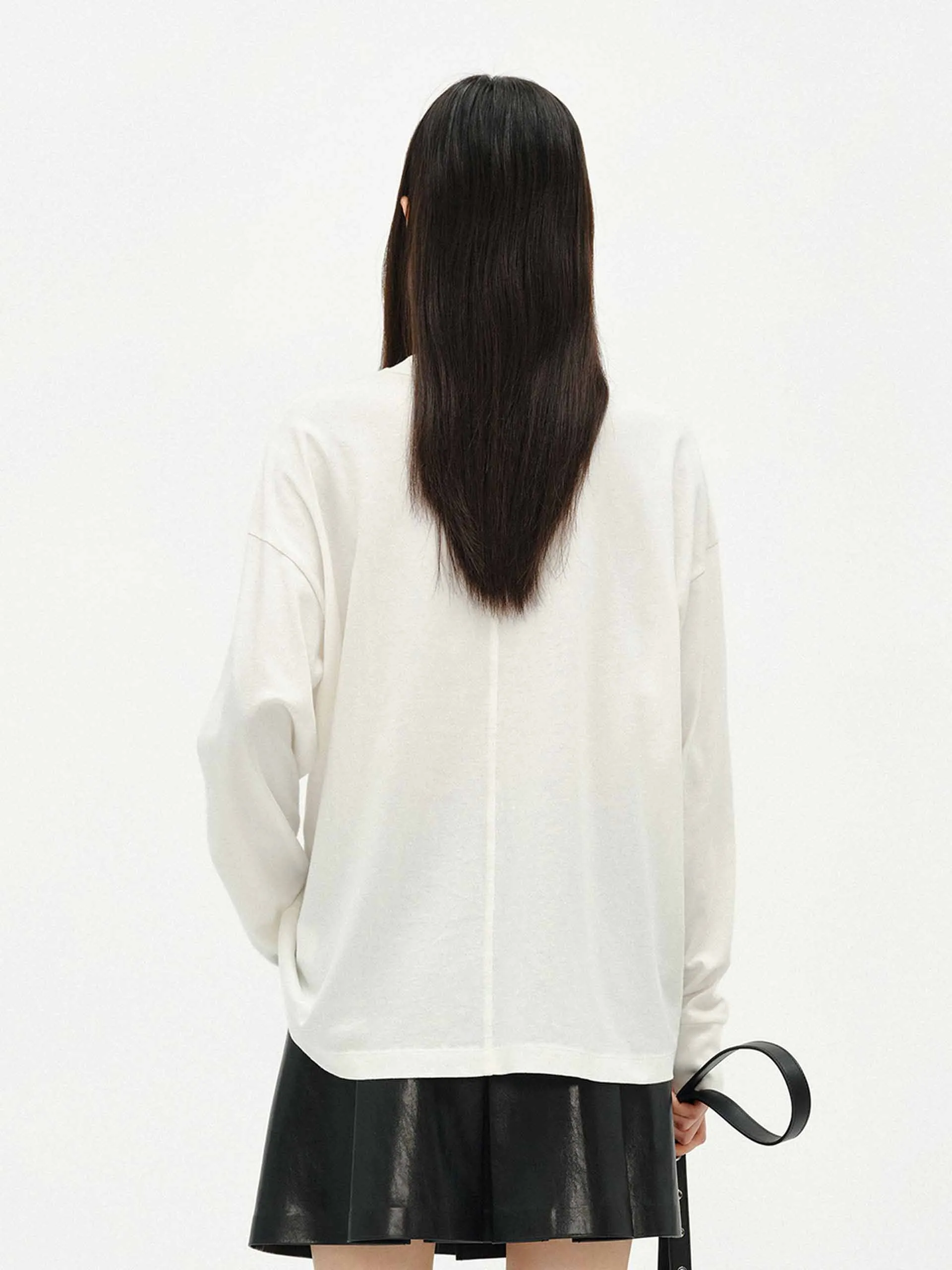 Front Embroidery Loose T-shirts