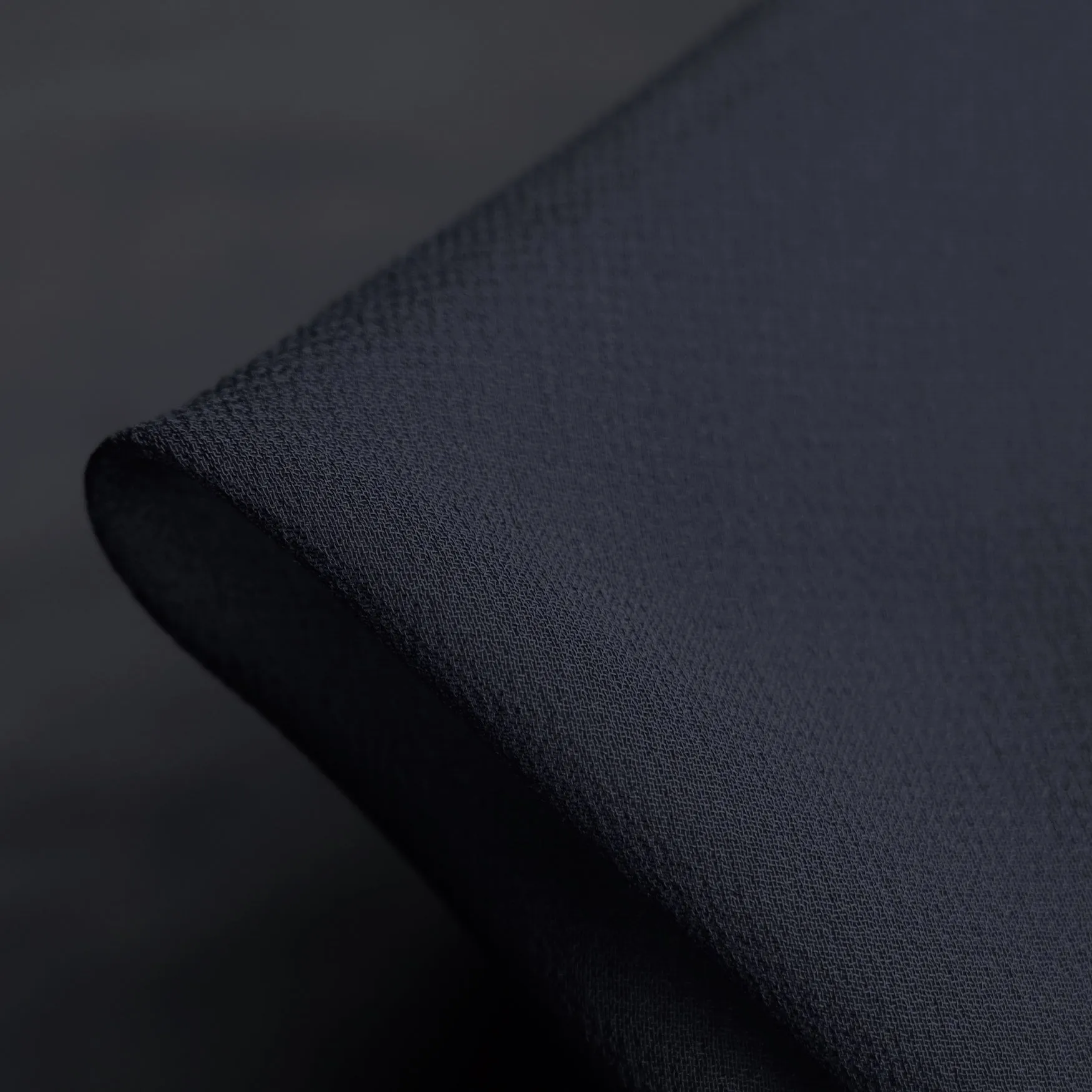 Gette French Navy Silk Georgette