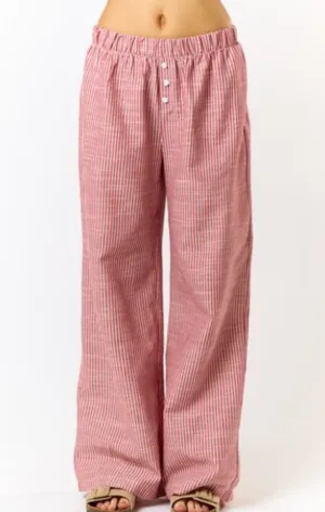 Gingham Boxer Stripe Pant
