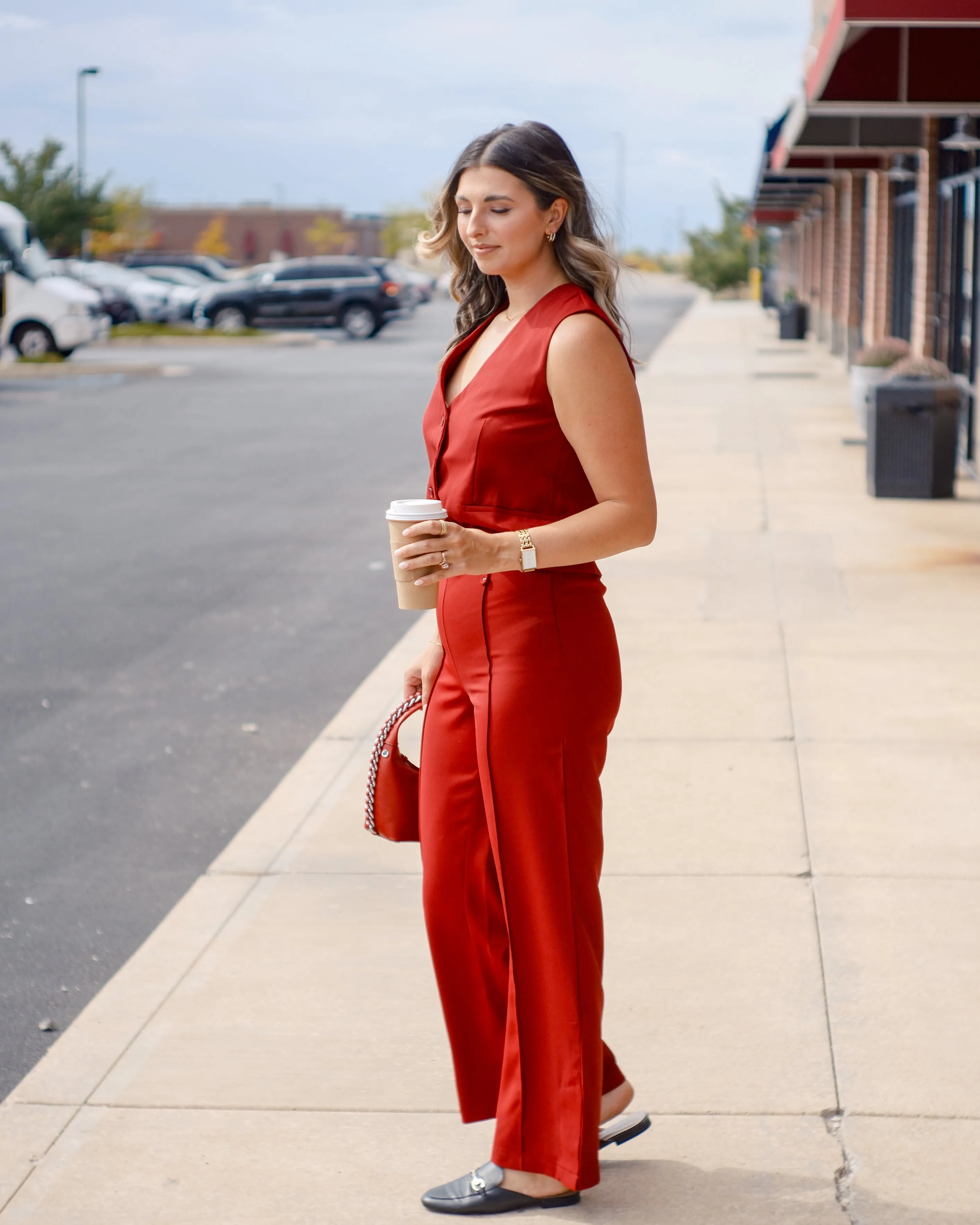 Holland Pants with Button Details