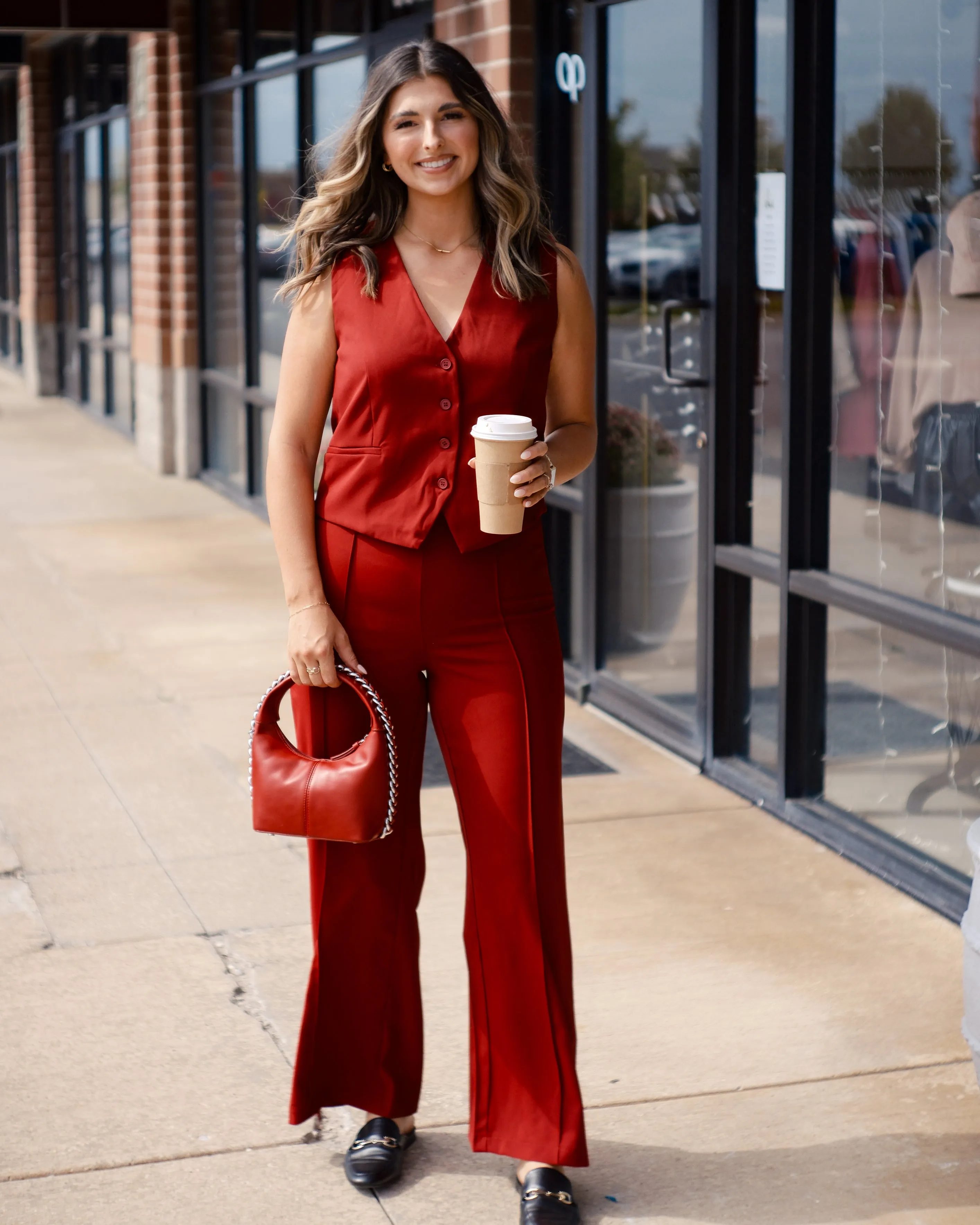 Holland Pants with Button Details