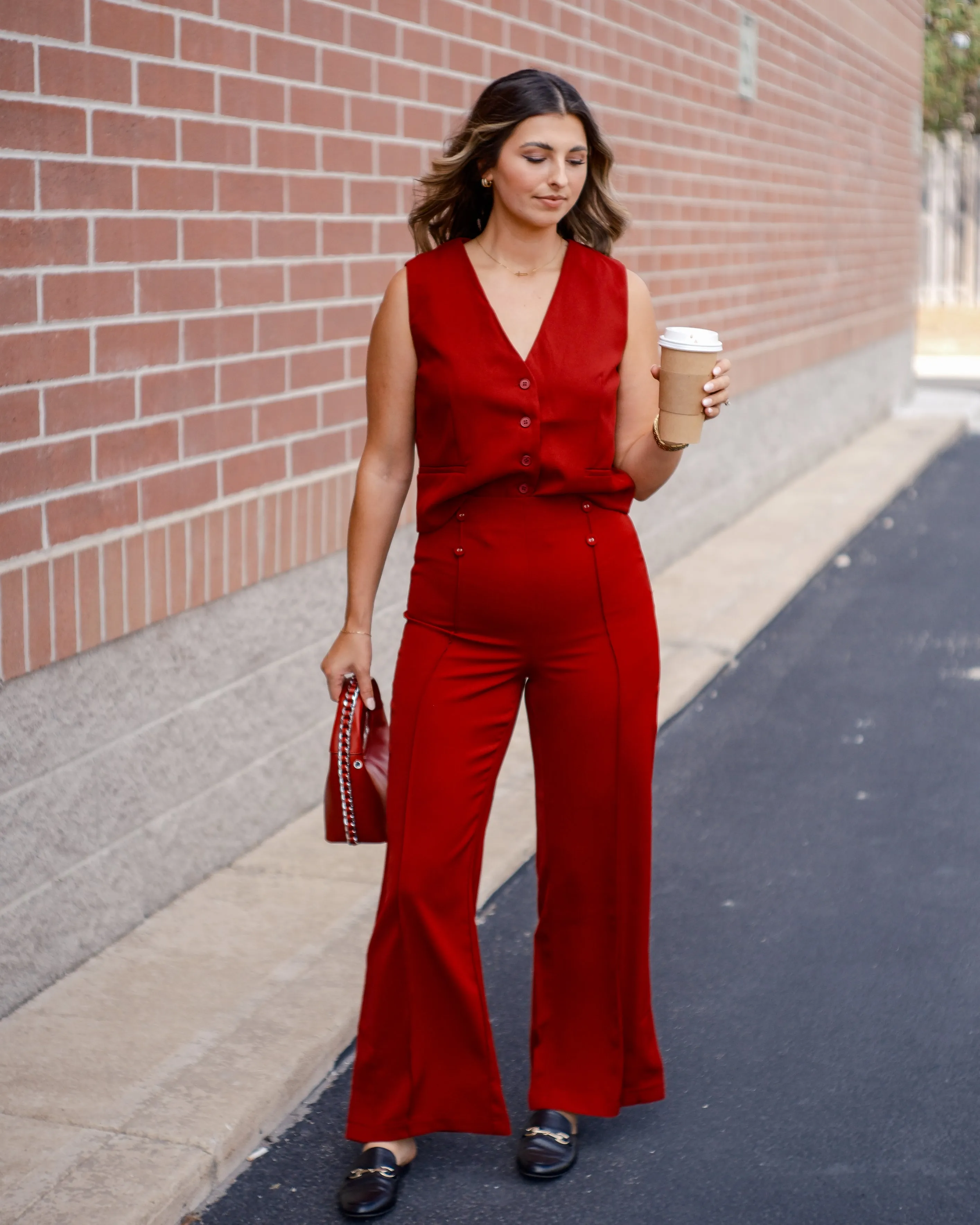 Holland Pants with Button Details