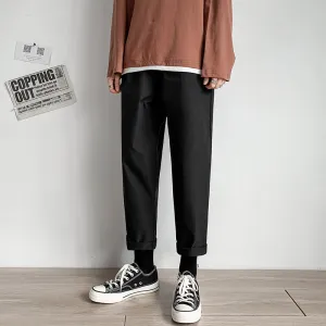 Hong Kong Pants Men Korean Trendy Loose Straight All-Matching Student Casual Long Drape Pants