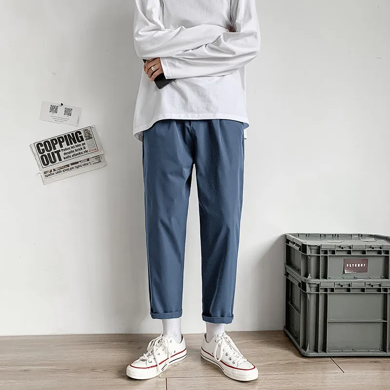 Hong Kong Pants Men Korean Trendy Loose Straight All-Matching Student Casual Long Drape Pants