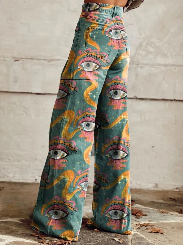 Ivy - Trendy High-Waisted Wide-Leg Trousers