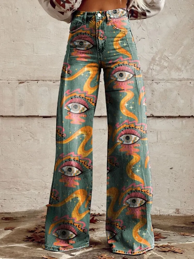 Ivy - Trendy High-Waisted Wide-Leg Trousers