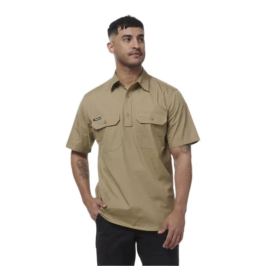 KingGee Workcool Vented Closed Front Shirt Long Sleeve (K14032)