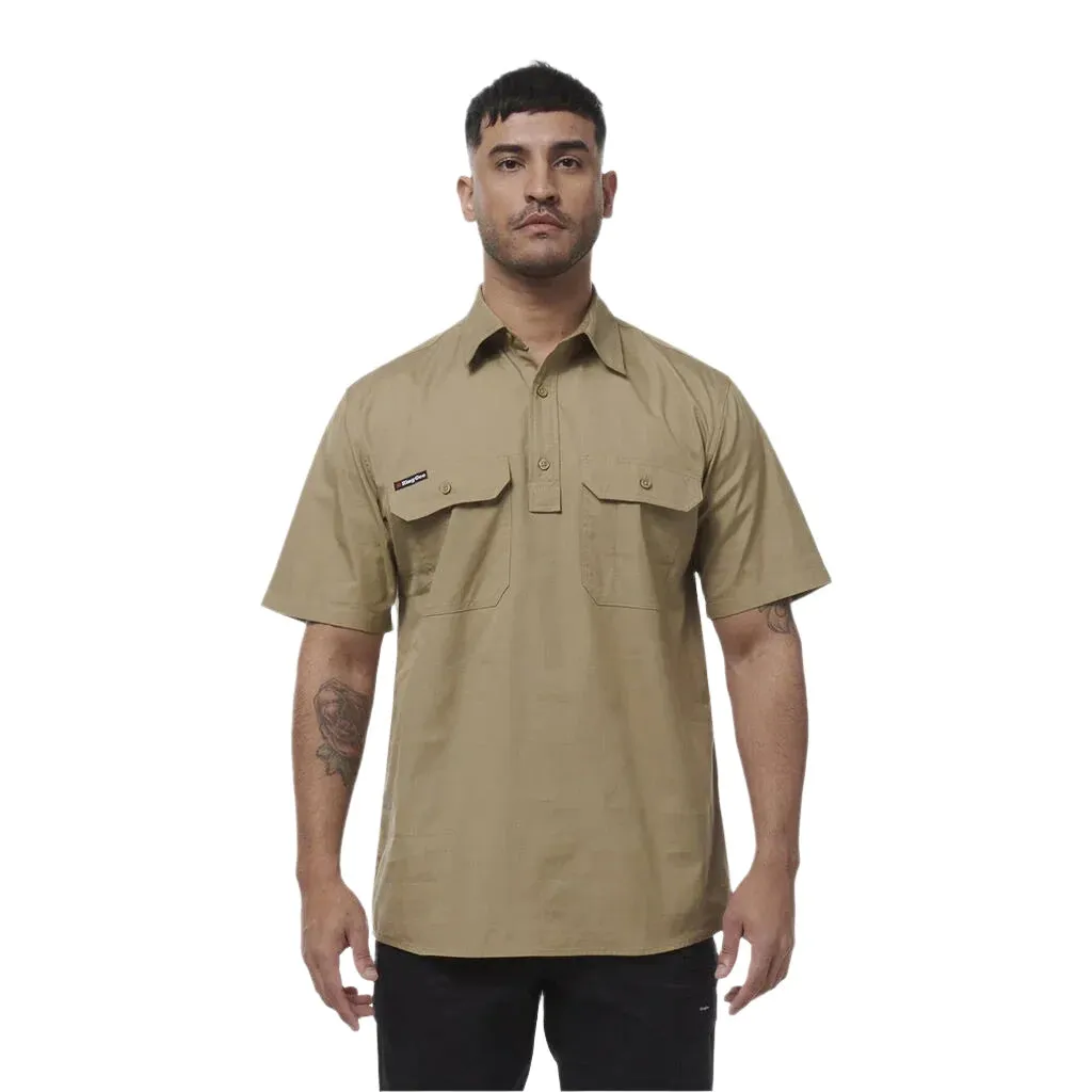 KingGee Workcool Vented Closed Front Shirt Long Sleeve (K14032)