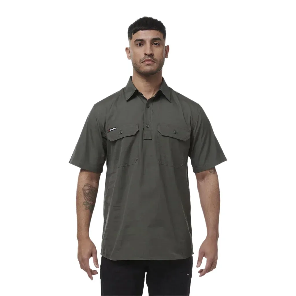 KingGee Workcool Vented Closed Front Shirt Long Sleeve (K14032)