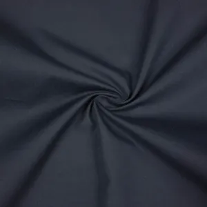 Koon Navy Blue Cotton Poplin