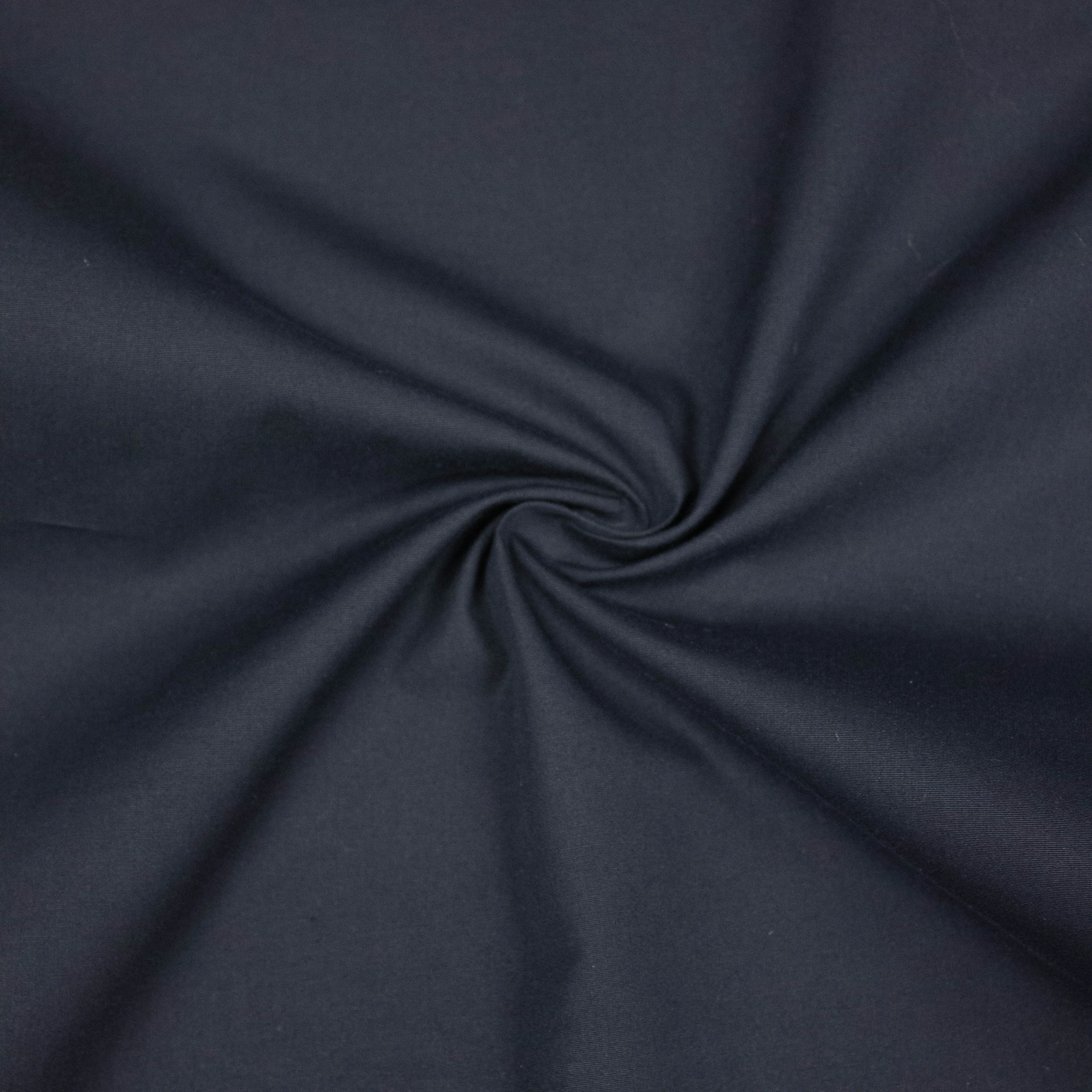 Koon Navy Blue Cotton Poplin