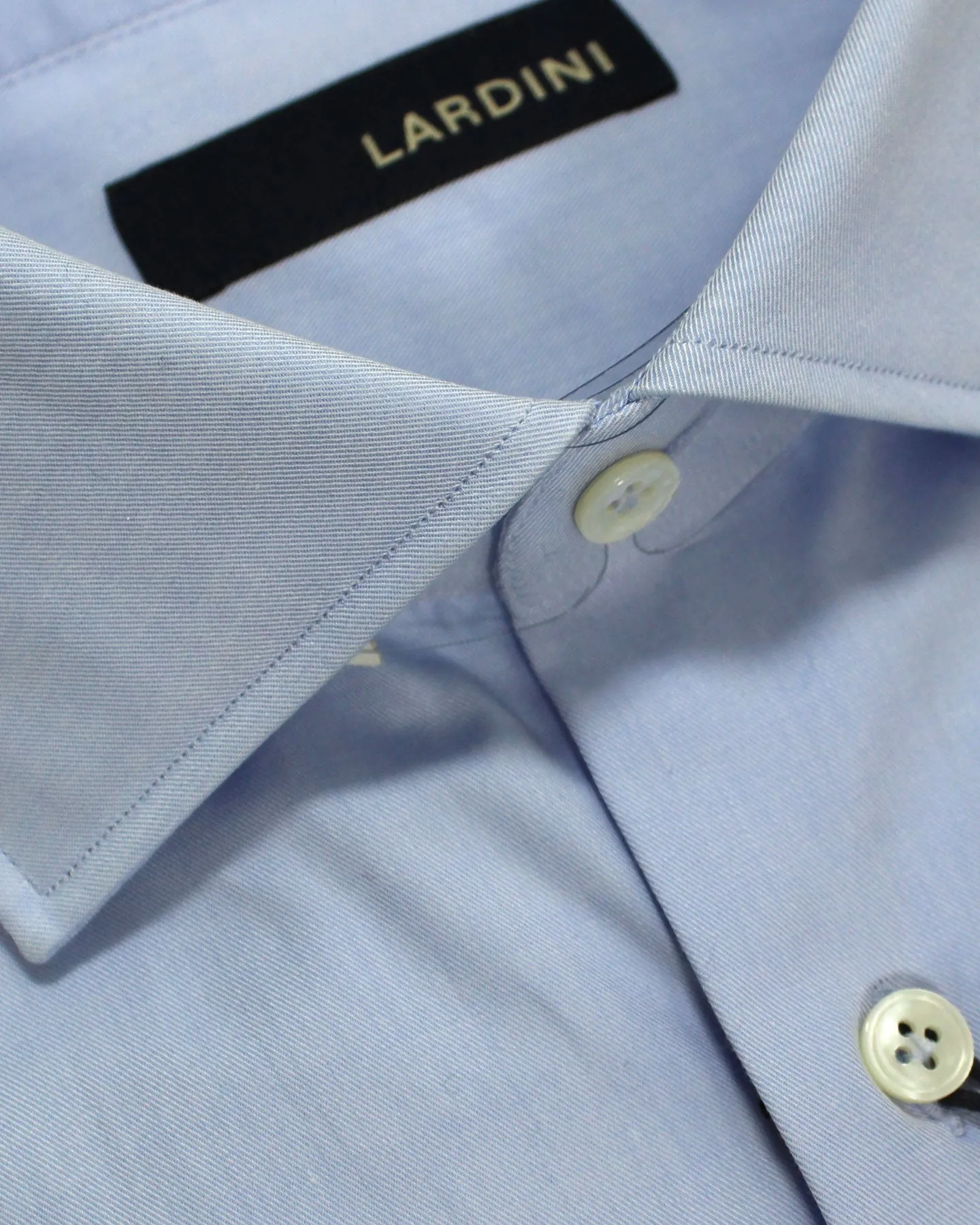 Lardini Dress Shirt Blue - Spread Collar 41 - 16