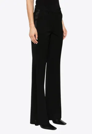 Liliuxy Side-Stripe Flared Tailored Pants