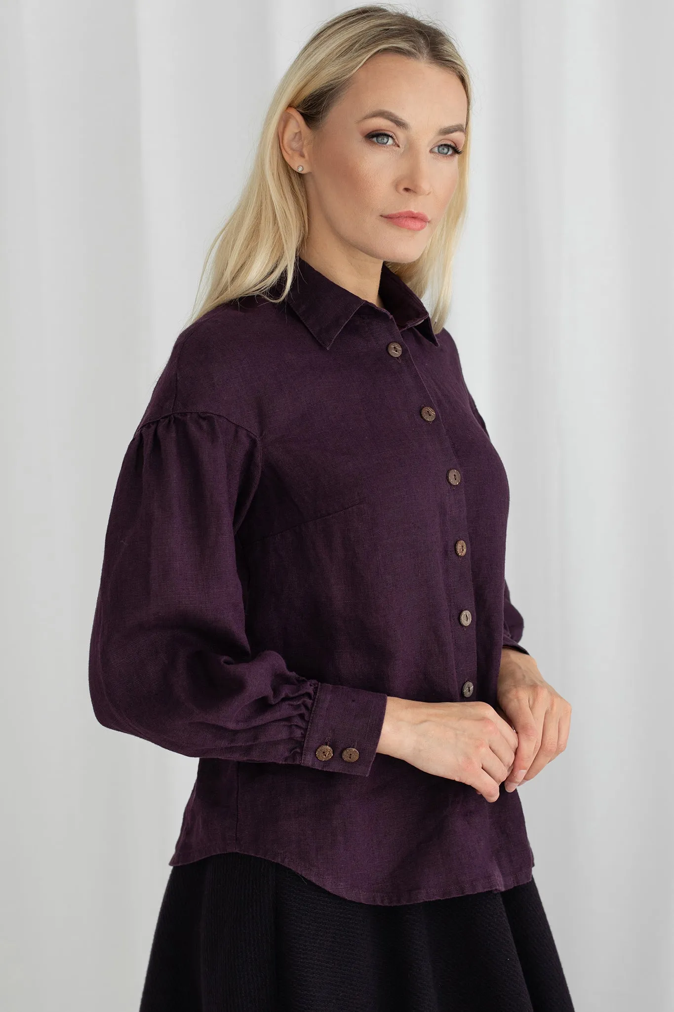 Linen shirt top Kari