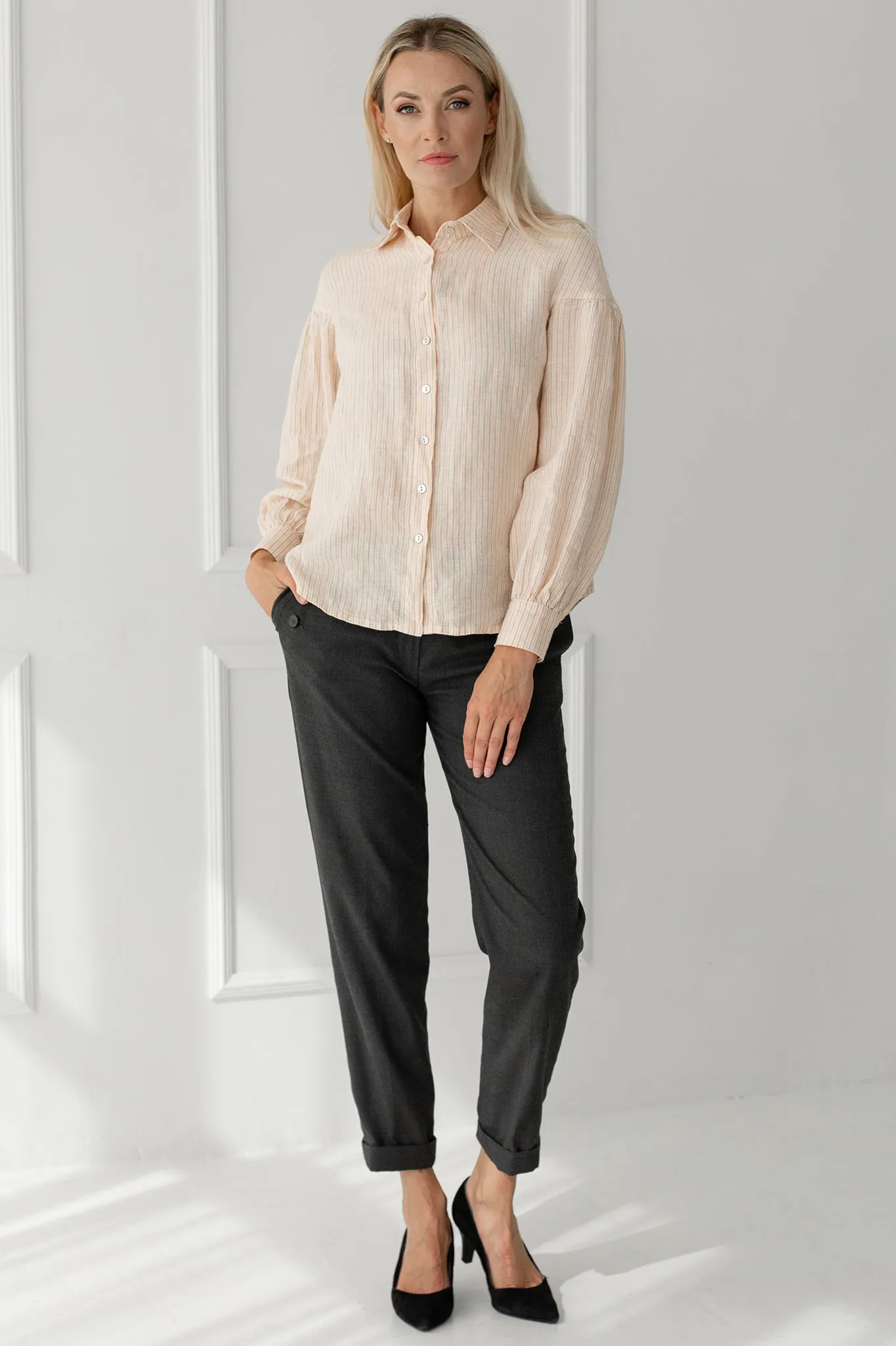 Linen shirt top Kari