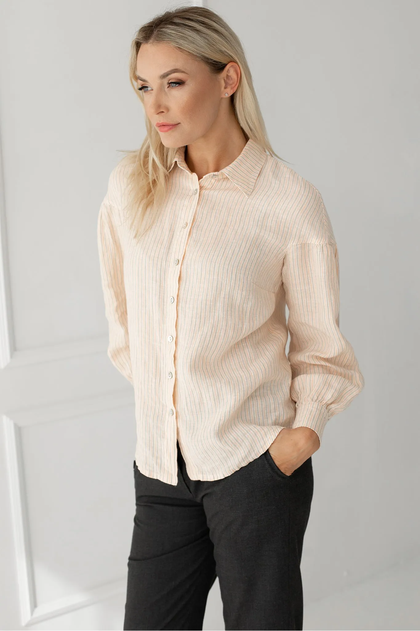 Linen shirt top Kari