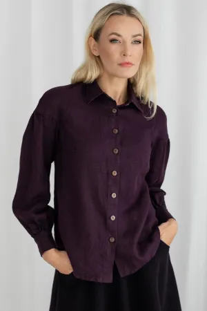 Linen shirt top Kari