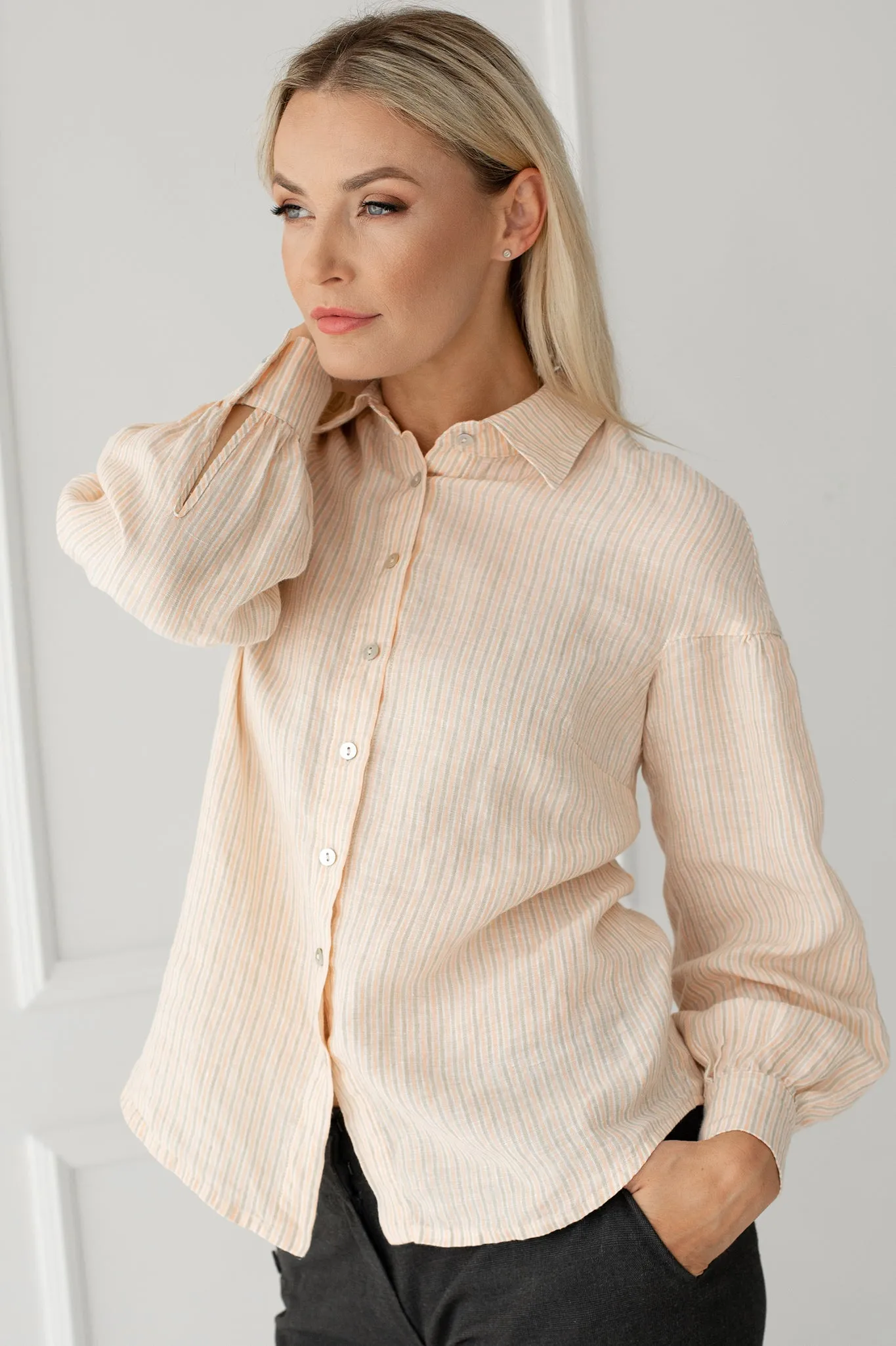 Linen shirt top Kari