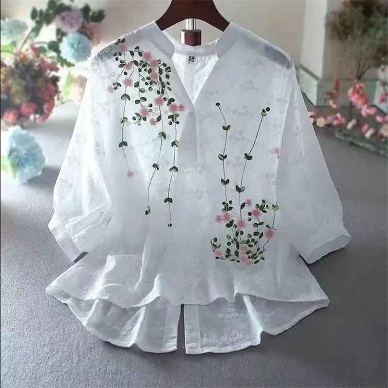 Literary Cotton Shirts For Women