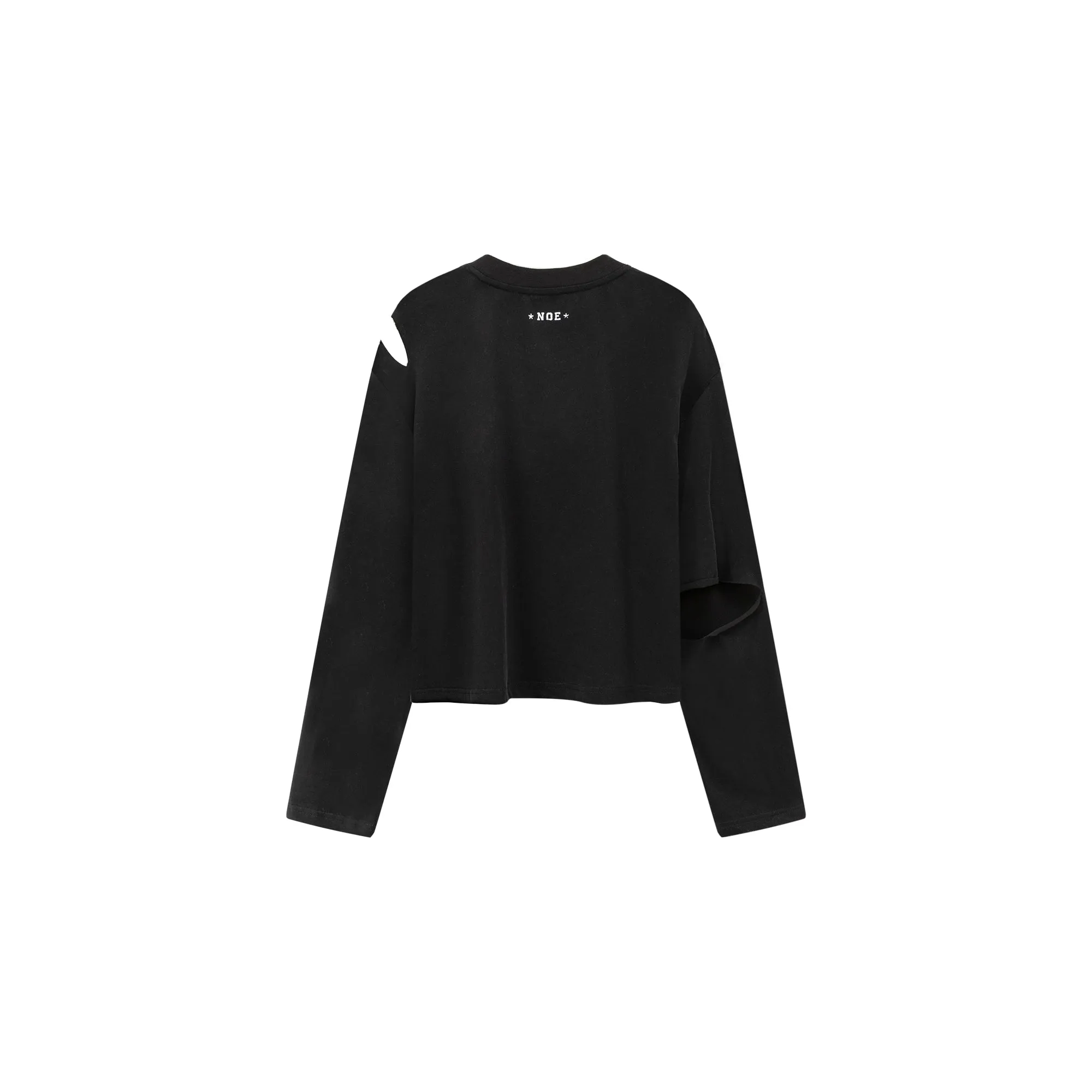 Logo Printed Design Split Loose Fit T-Shirt