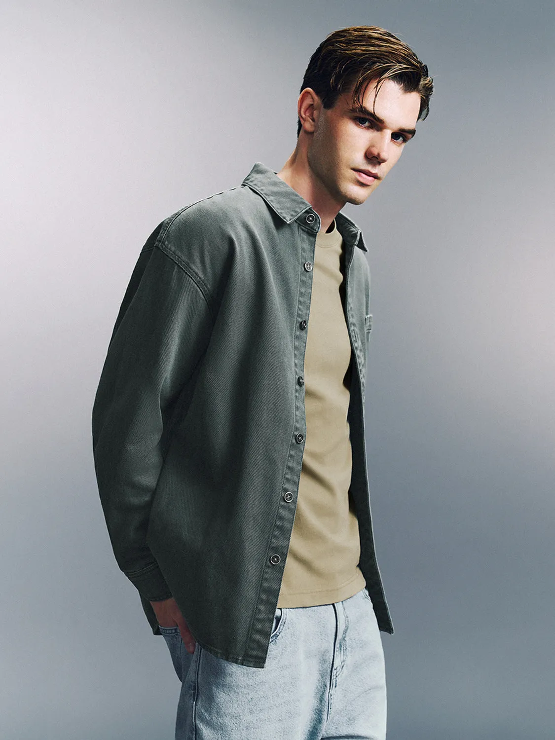 Loose Denim Shirts