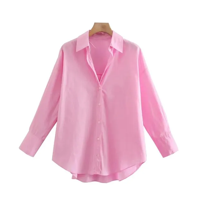 LOOSE POPLIN BLOUSE