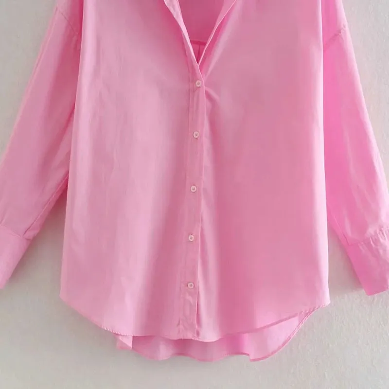 LOOSE POPLIN BLOUSE