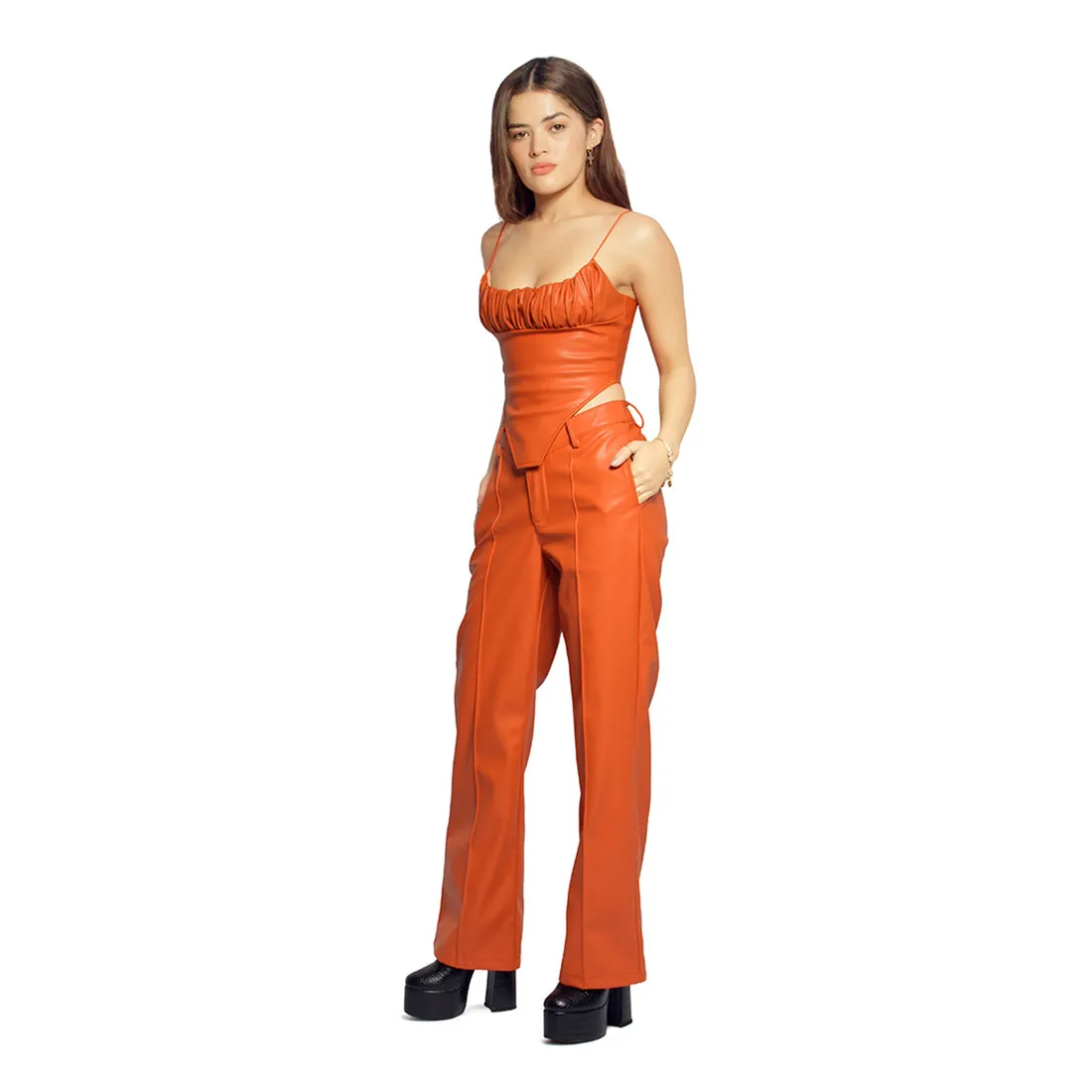Low waist flare pants