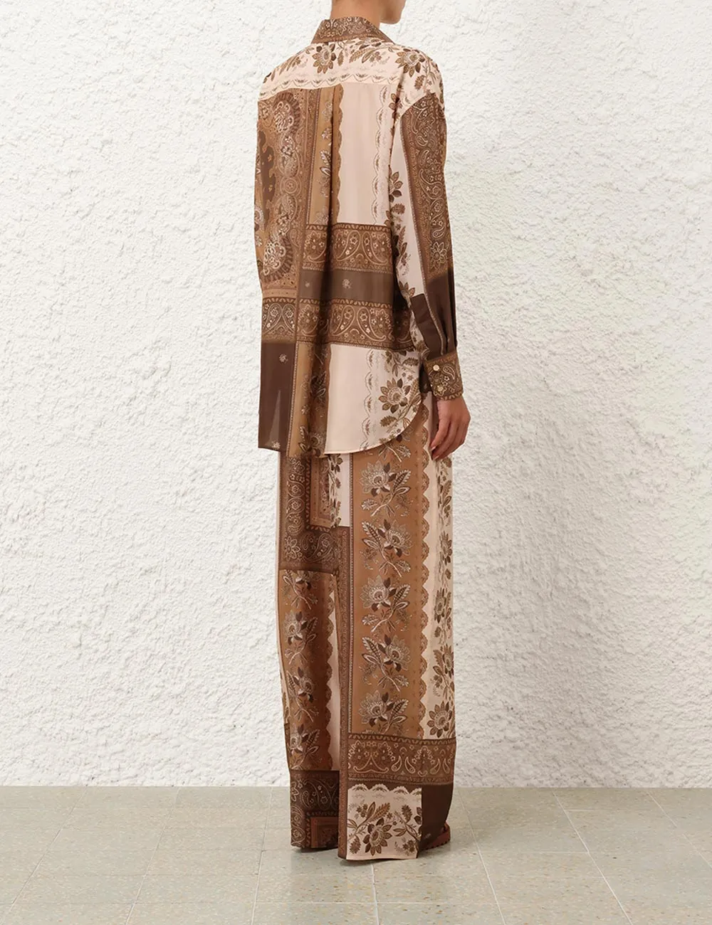 Lucky Relaxed Pant in Chocolate Bandana