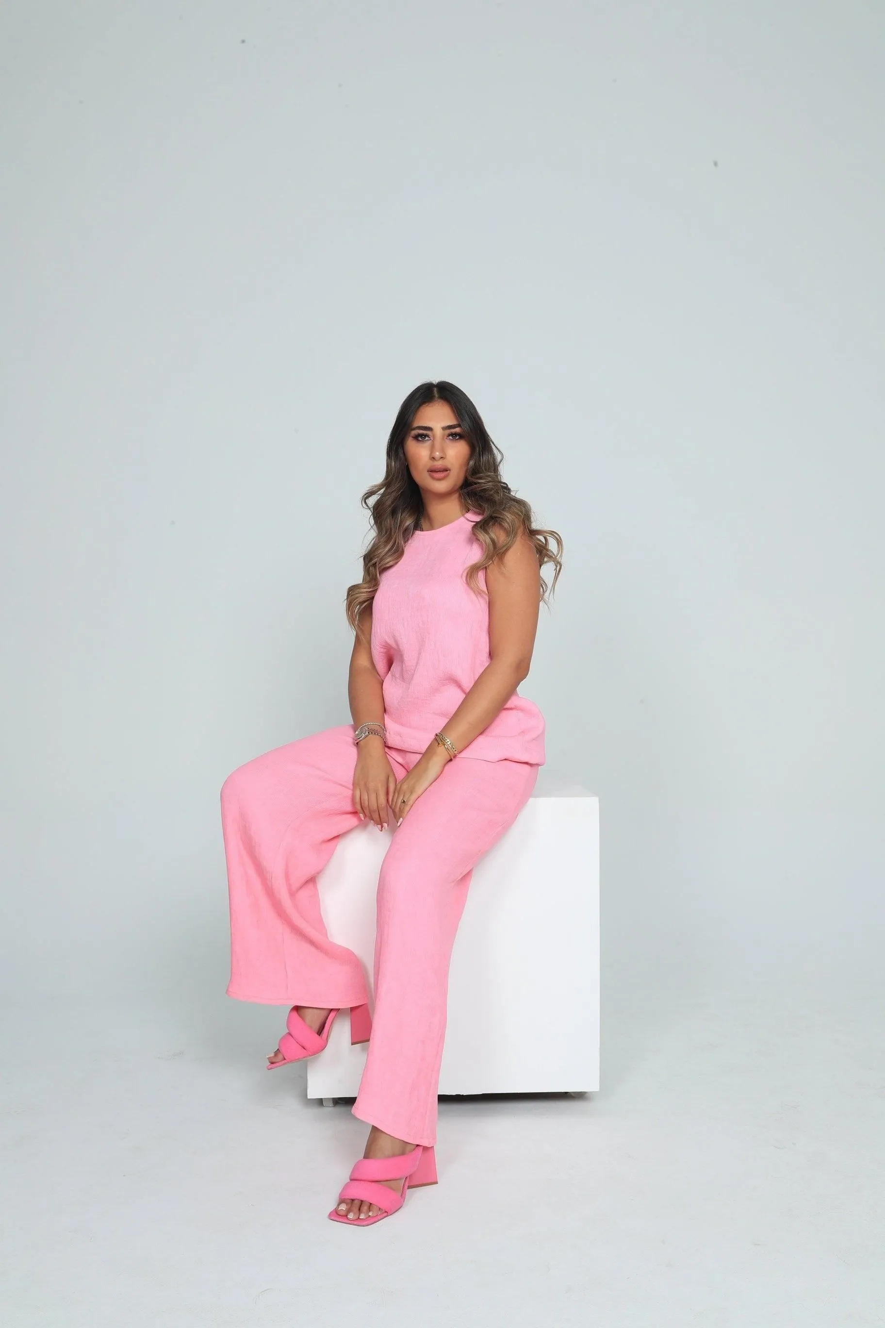 MARGARITA PANT & RELAXED TOP CO-ORD - BUBBLE GUM PINK