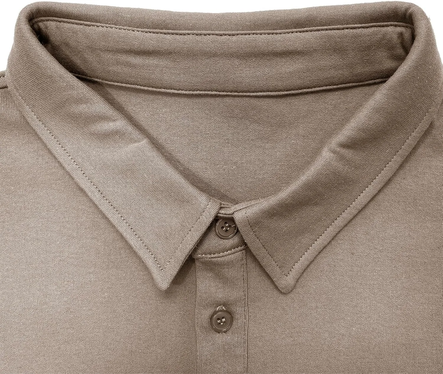 Men's Casual Long Sleeve Polo Shirts Classic Button Down Golf Shirt Loose Fit Pullover Sweatshirts
